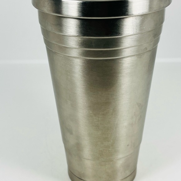 Starbucks 2012 Stainless Steel Silver Embossed Cold Cup Tumbler 16oz No Straw - Picture 3 of 9